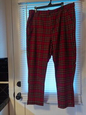 Red Plaid Women’s Pants